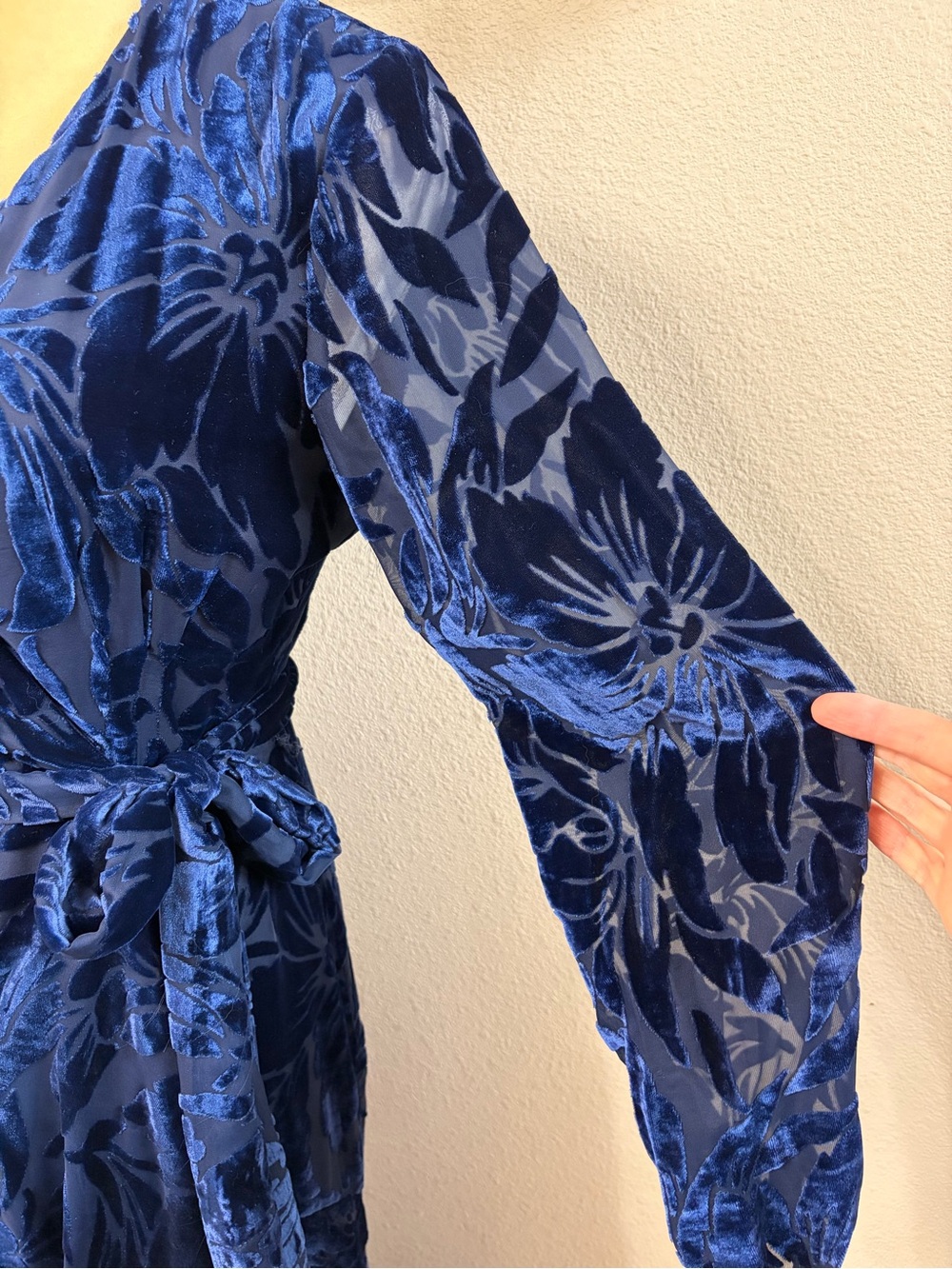 Anthropologie Hutch Daniella Velvet Maxi Dress Small - Picture 7 of 10